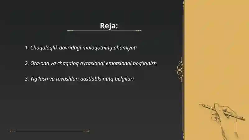 Chaqaloqlik davridagi muloqot 2