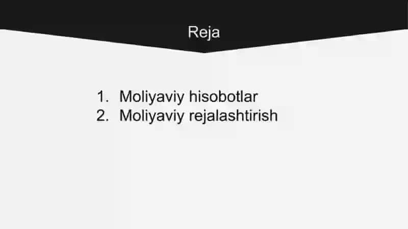 Moliyaviy hisobotlarni mazmuni turlari va shakllari 2