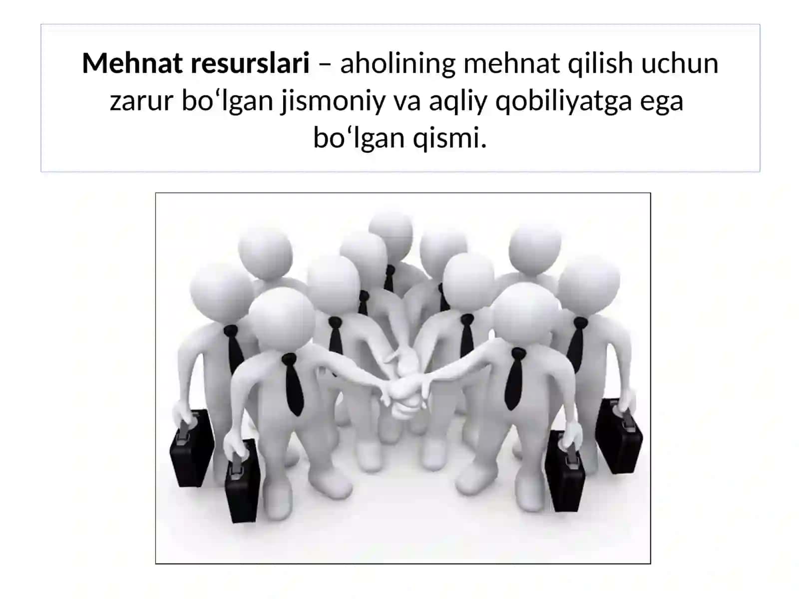 MEHNAT RESURSLARI 2