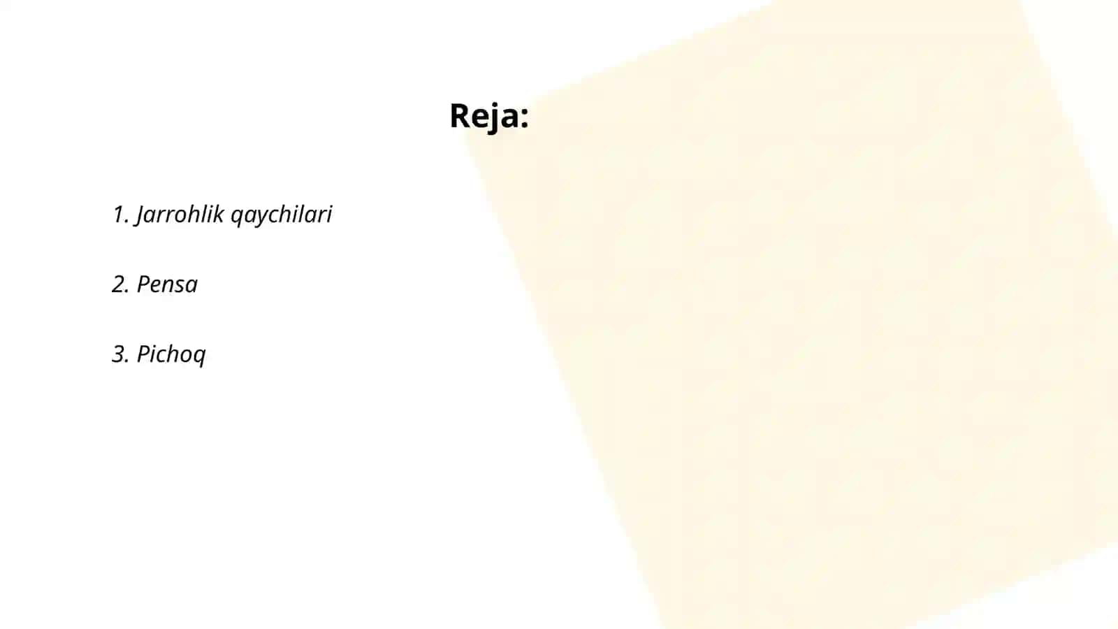 Jarrohlik qaychilari 2