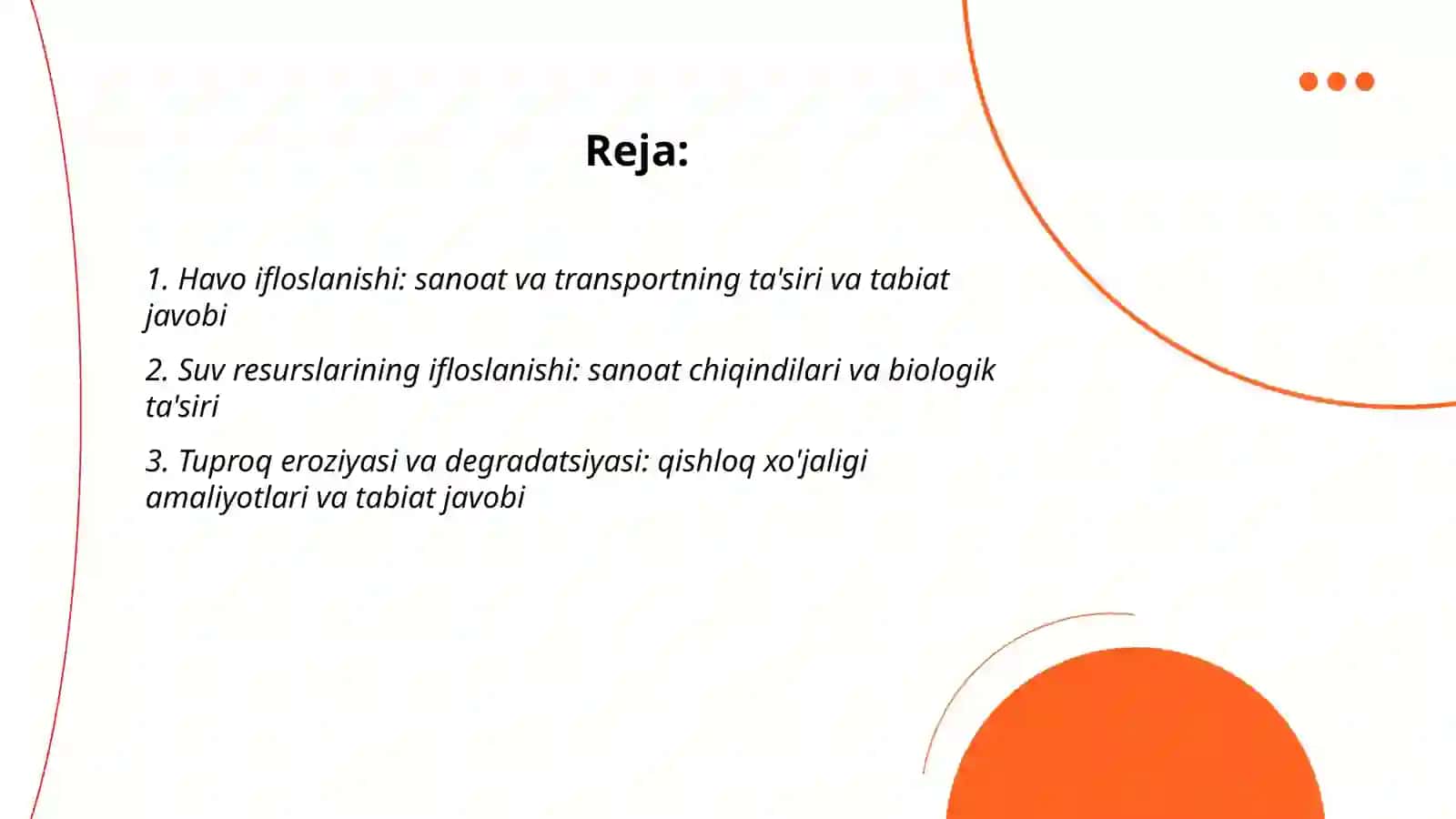 Inson faoliyatining tabiatga ta'siri va tabiatning javobi 2