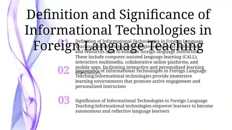 Importance Of The Use Of Informational Technologies In Teaching Foreign Language 2