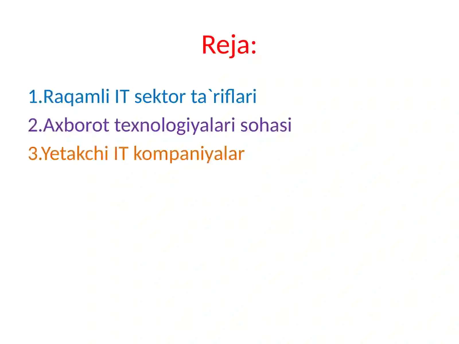 Raqamli iqtisodiyotda IT sektori 2