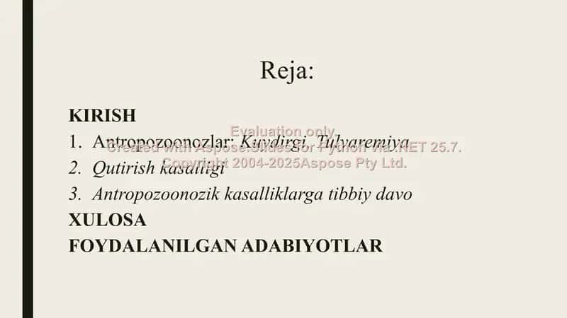 Antropozoonozlar (qutirish, Maymun chechagi) 2