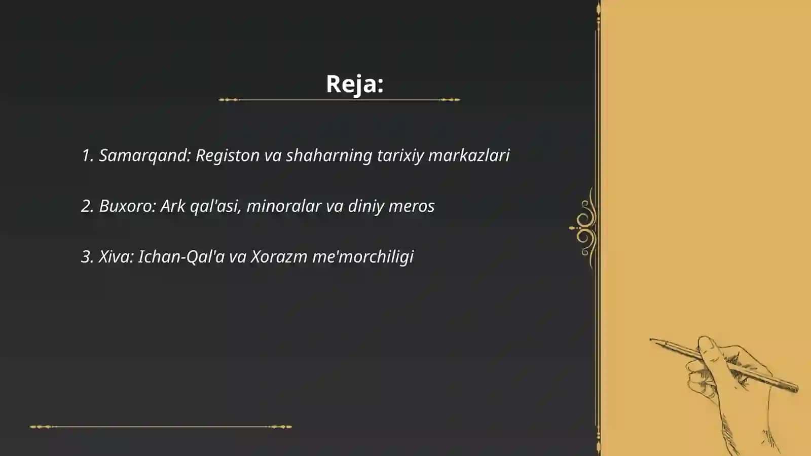 Oʻzbekistonning tarixiy shaharlari 2