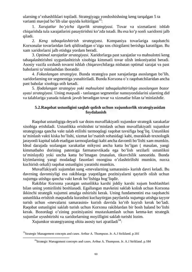 Strategiyа va Raqobat Ustunligi 2