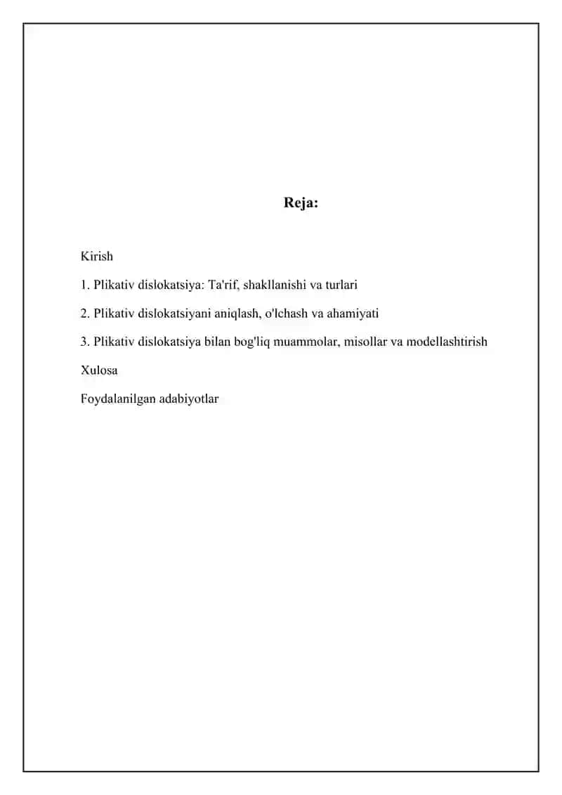 Plikativ dislokatsiya 2