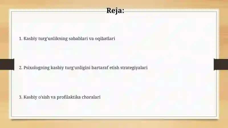 Psixolog kasbiy faoliyatida professional stagnatsiya 2