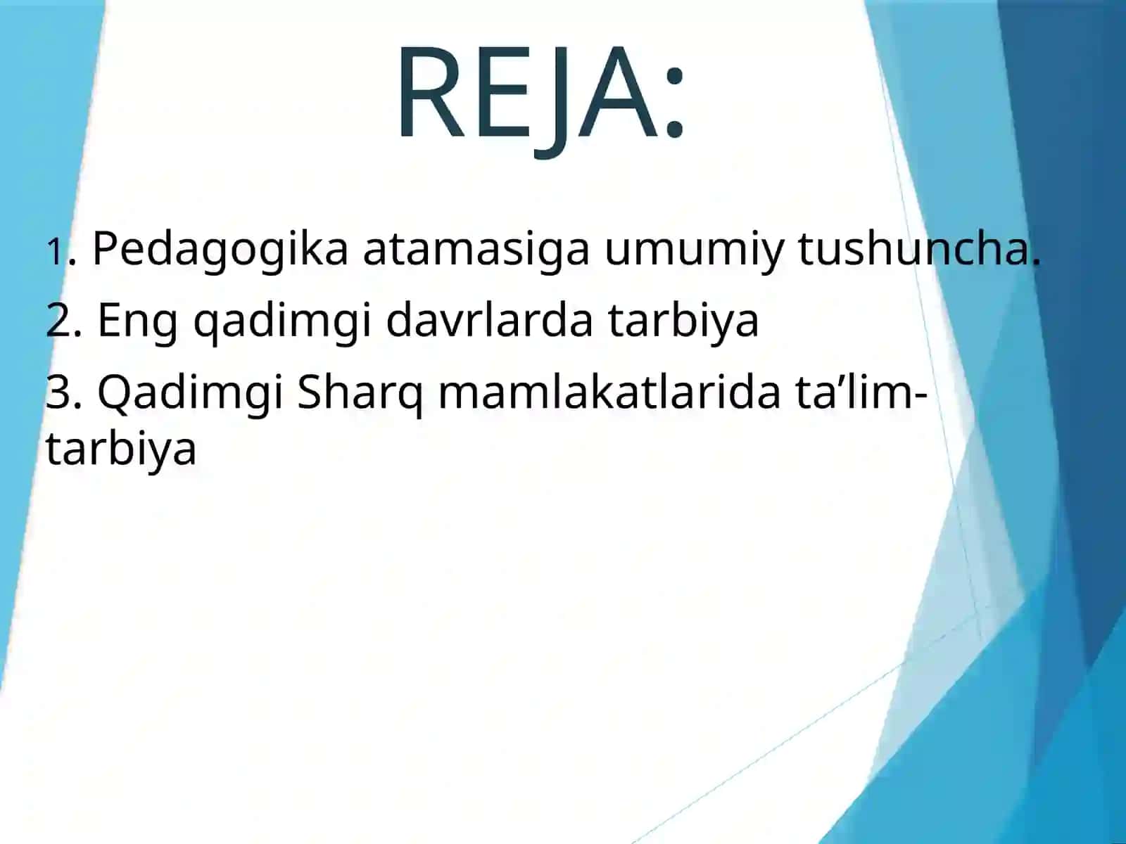 BOSHLANG`ICH TA`LIM PEDAGOGIKASI FANI 2