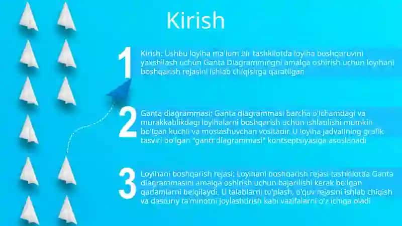 Ganta Diagrammasi Asosida Faolyatini Boshqarish Loyixasini Ishlab Chiqish 2