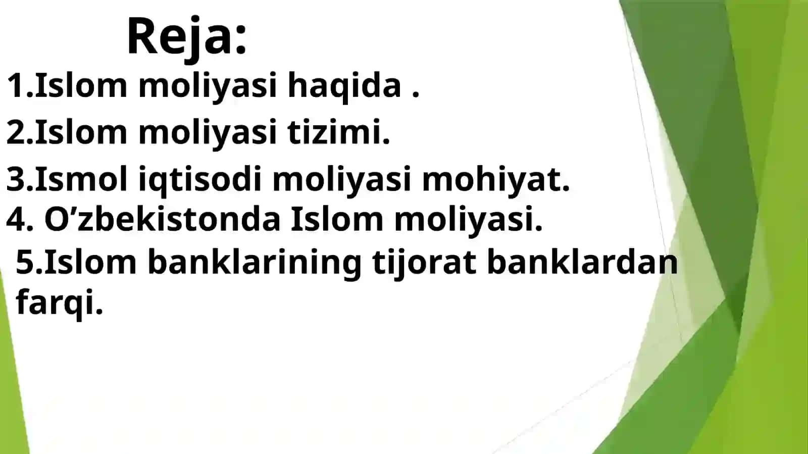Islom moliyasi va tijorat banklari 2