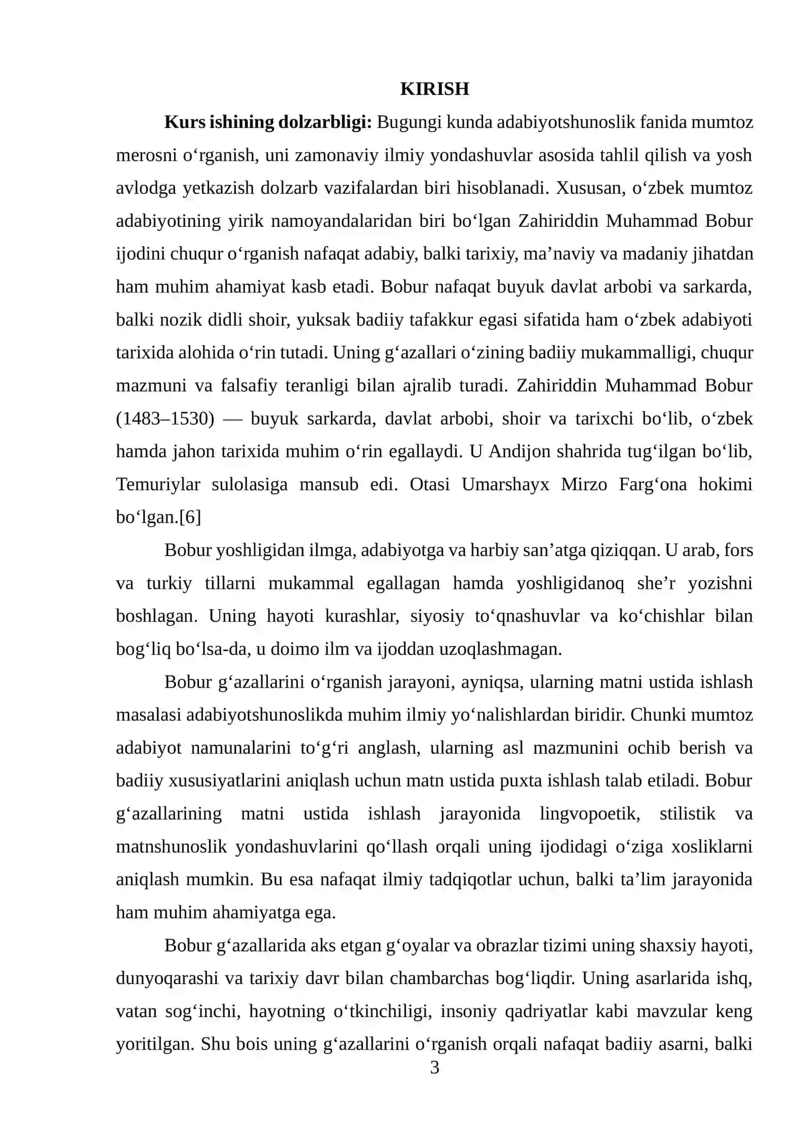 BOBUR GʻAZALLARI ASARLARI MATNI USTIDA ISHLASH 2