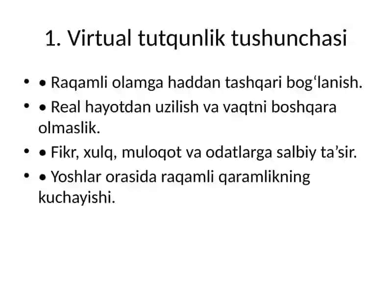 Virtual Tutqunlik va Manqurtlikvositasi 2