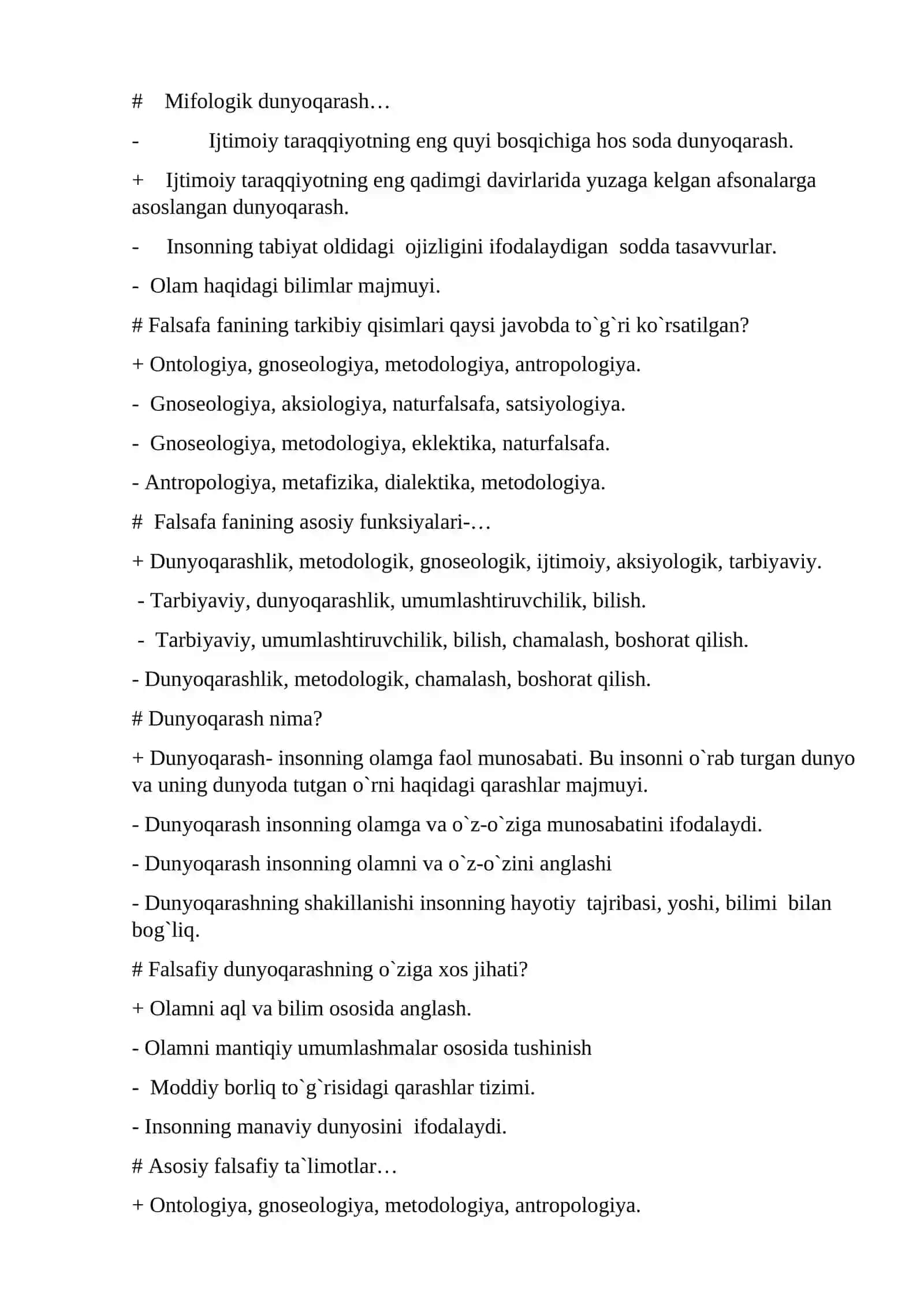 Falsafaning o`rganish obekti 2