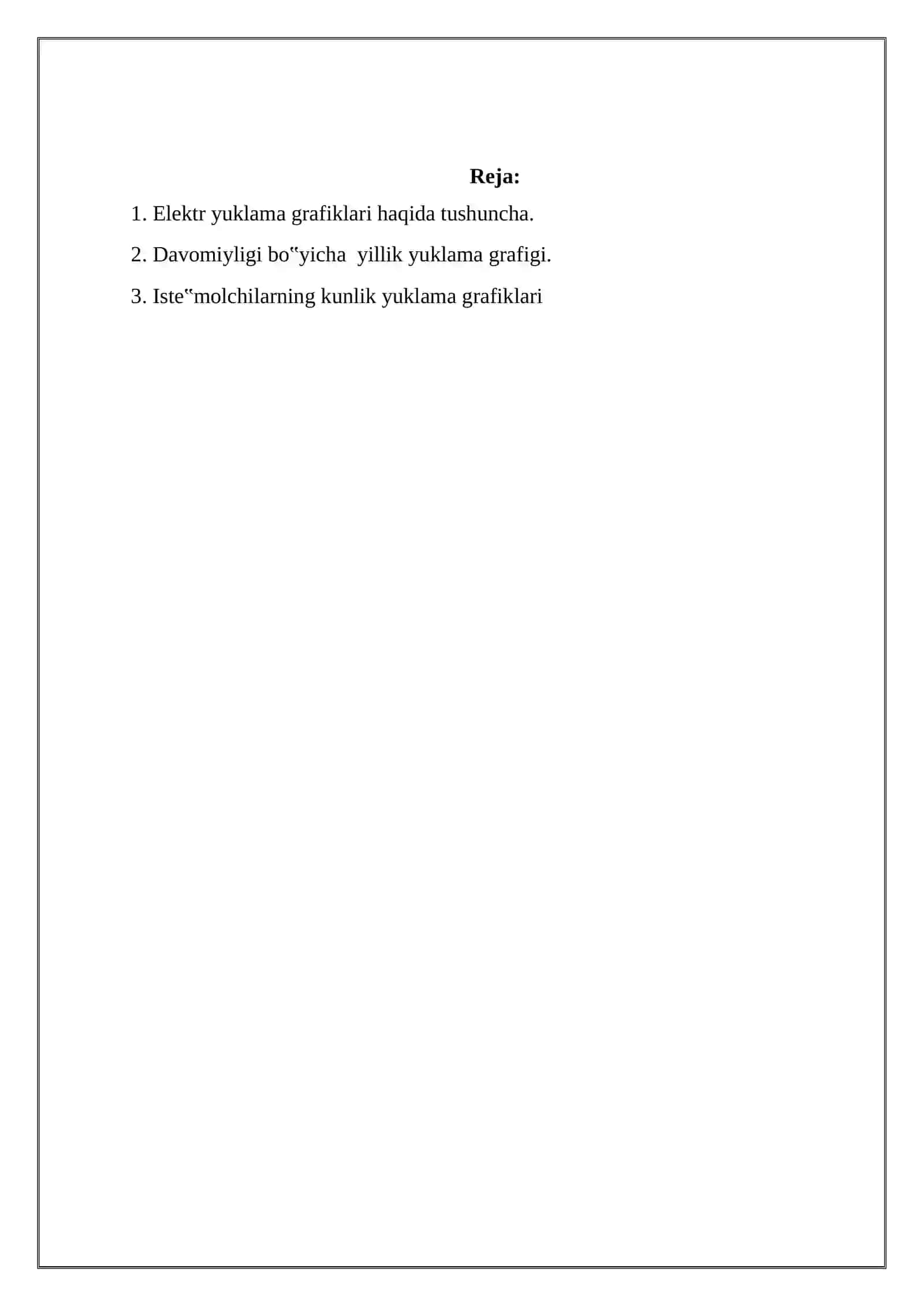 Konchilik korxonalari va elektr iste’molchilarning elektr yuklama grafiklari 2