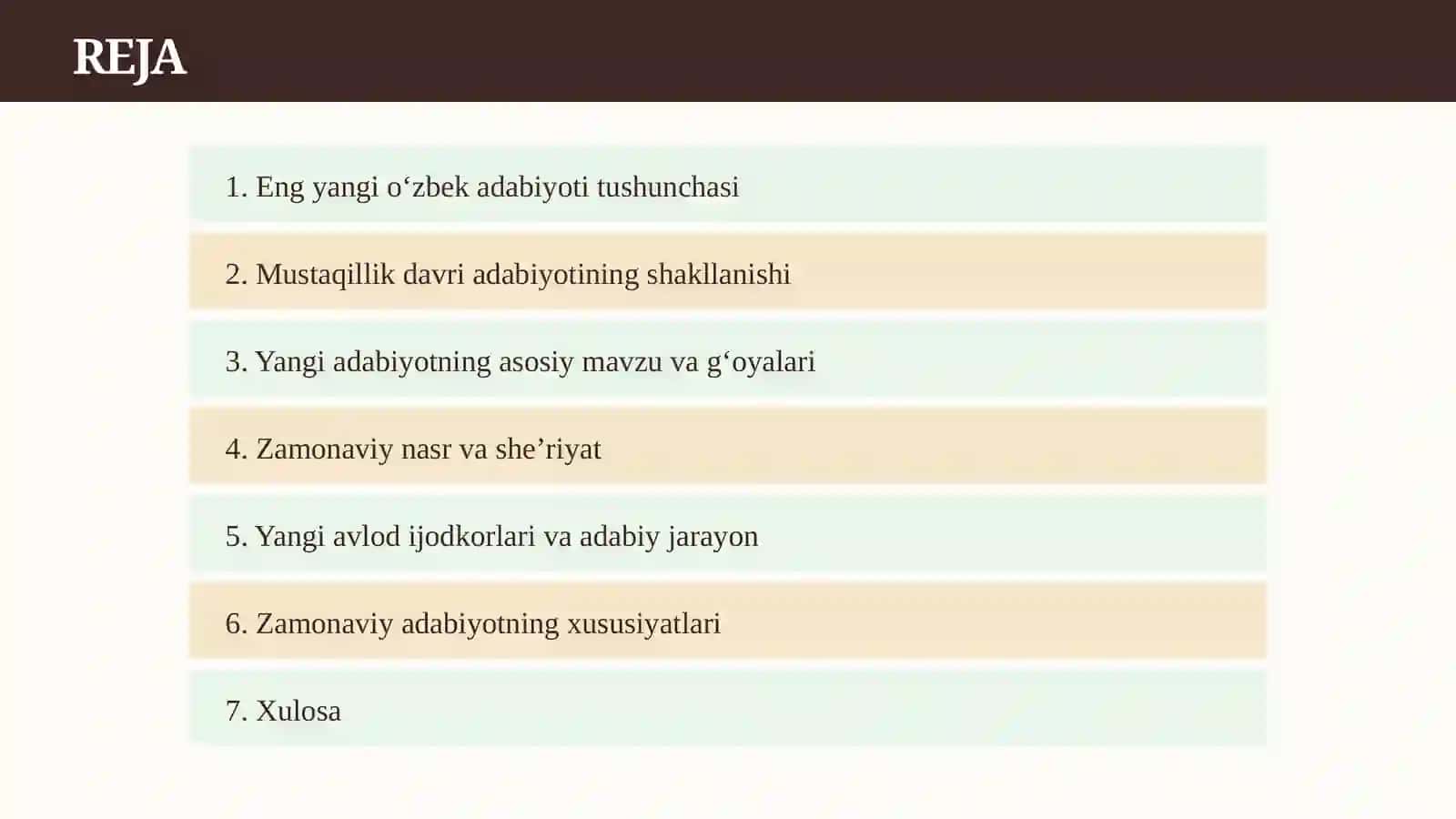 O'zbekistonning eng yangi adabiyoti 2