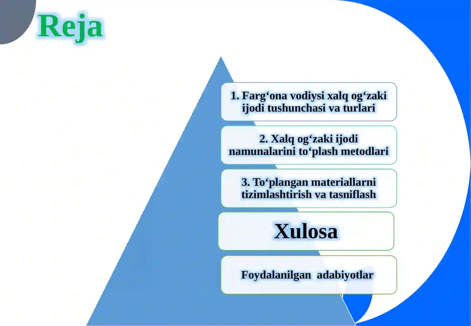 Farg’ona vodiysi xalq og’zaki ijodi namunalaridan to’plash va. 2