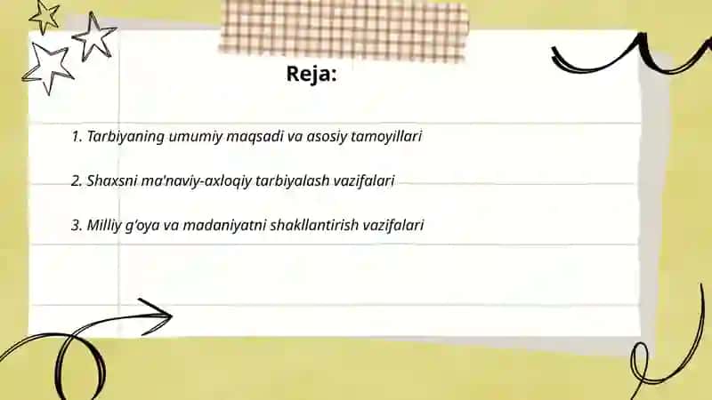 Tarbiyaning maqsad va vazifalari 2