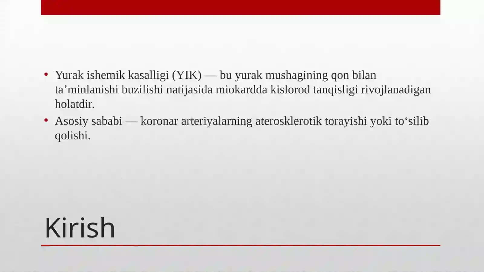 YURAK ISHEMIK KASALLIGINI DAVOLASH USULLARI 2