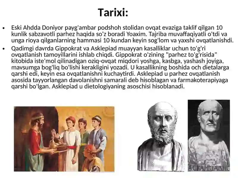 Ovqatlanishning mahsulotlar kimyoviy tarkibi 2