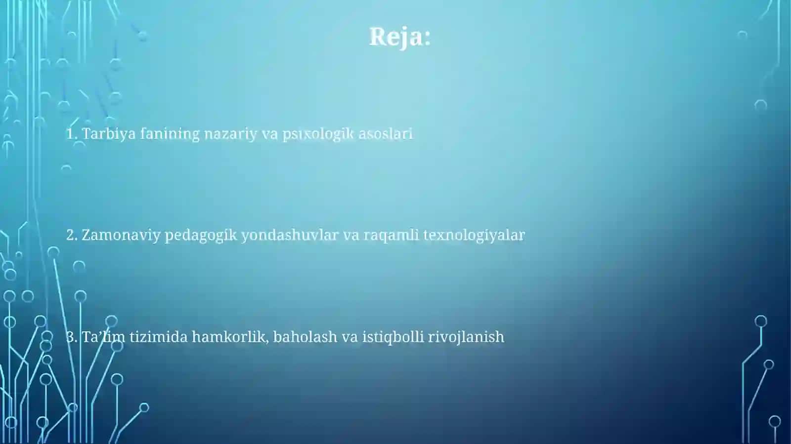 Tarbiya fanini o'qitishning zamonaviy metodlari 2