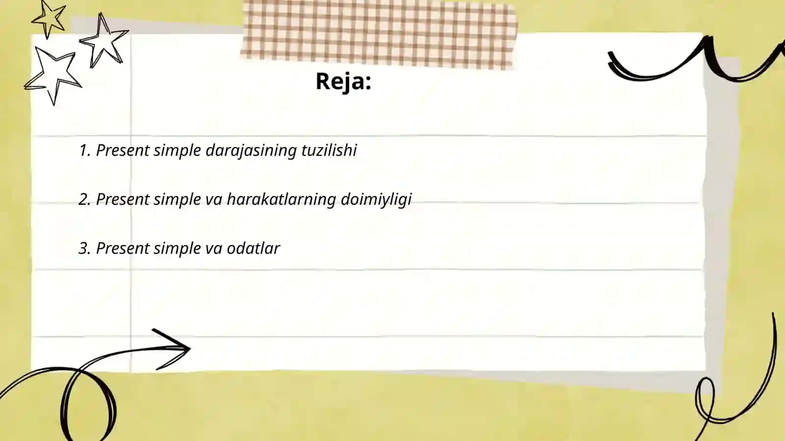 Present simple 2