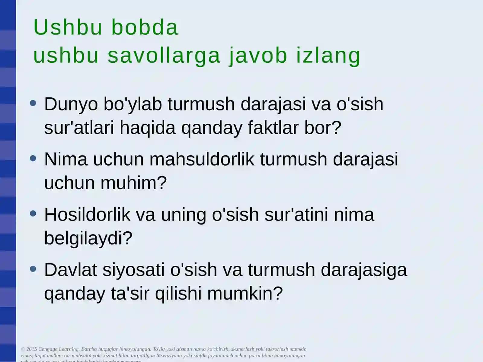 Ishlab chiqarishva o'sish 2