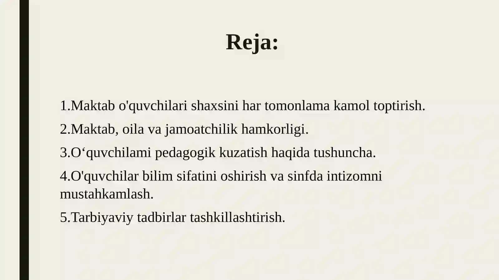 Boshlang‘ich sinf rahbarining faoliyati 2