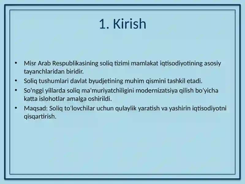 Misr Soliq Tizimi 2