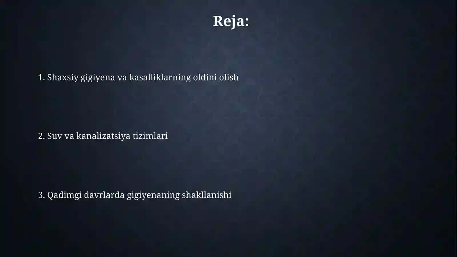 Gigiyena Tarixi 2