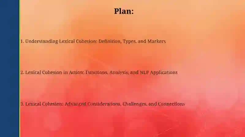 Lexical Cohesion Presentation 2