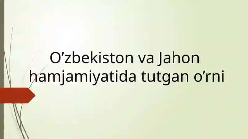 O'zbekistonning eng yangi tarixi 2