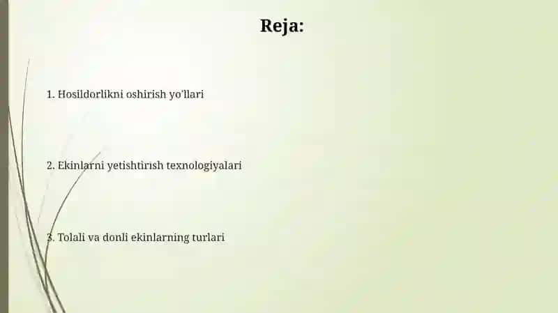 Moyli va tolali ekinlar 2