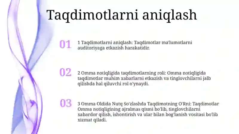 Omma Oldida Nutq So'Zlashda Taqdimotning O'Rni 2