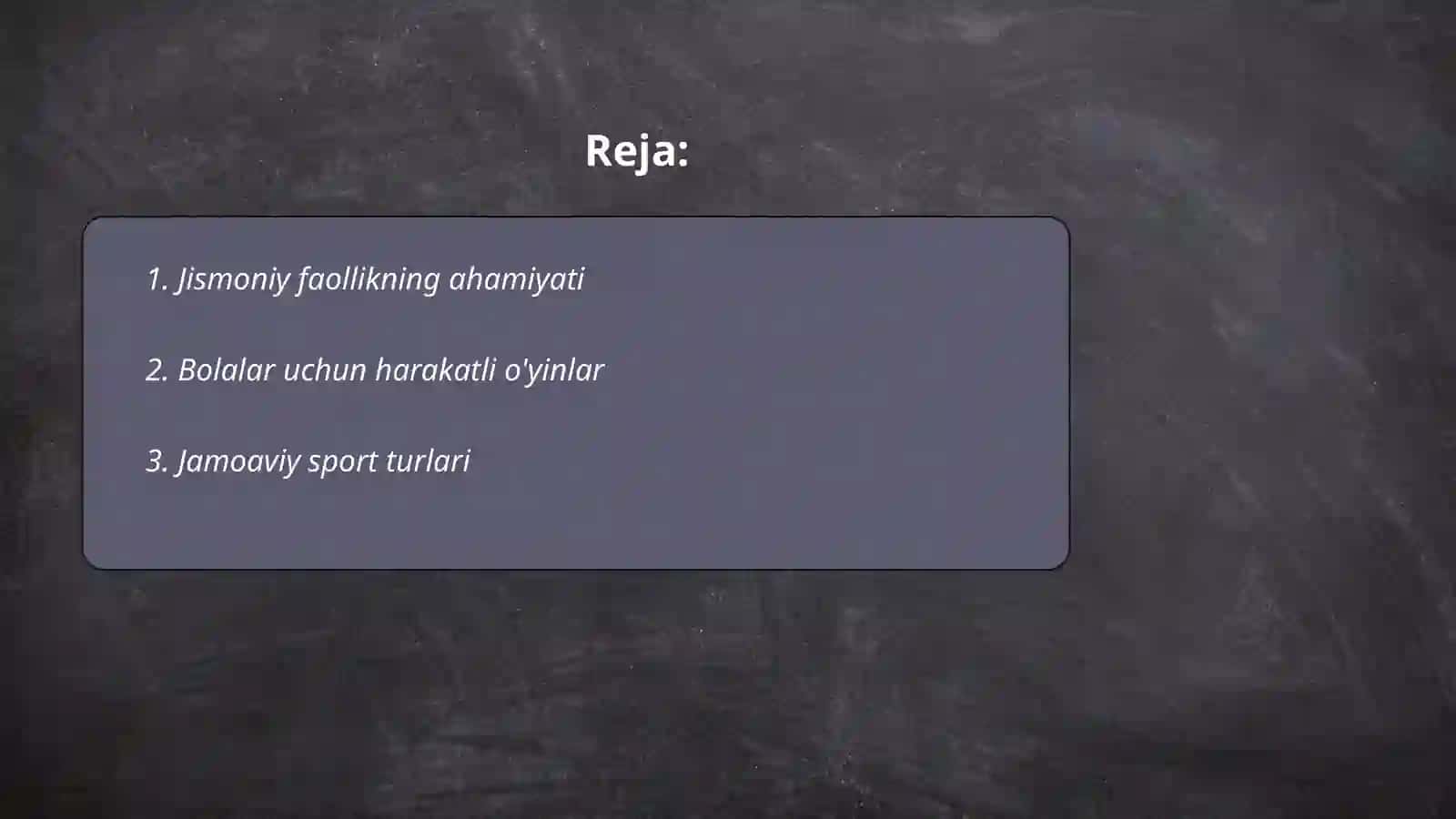 Harakatli o'yinlar 2