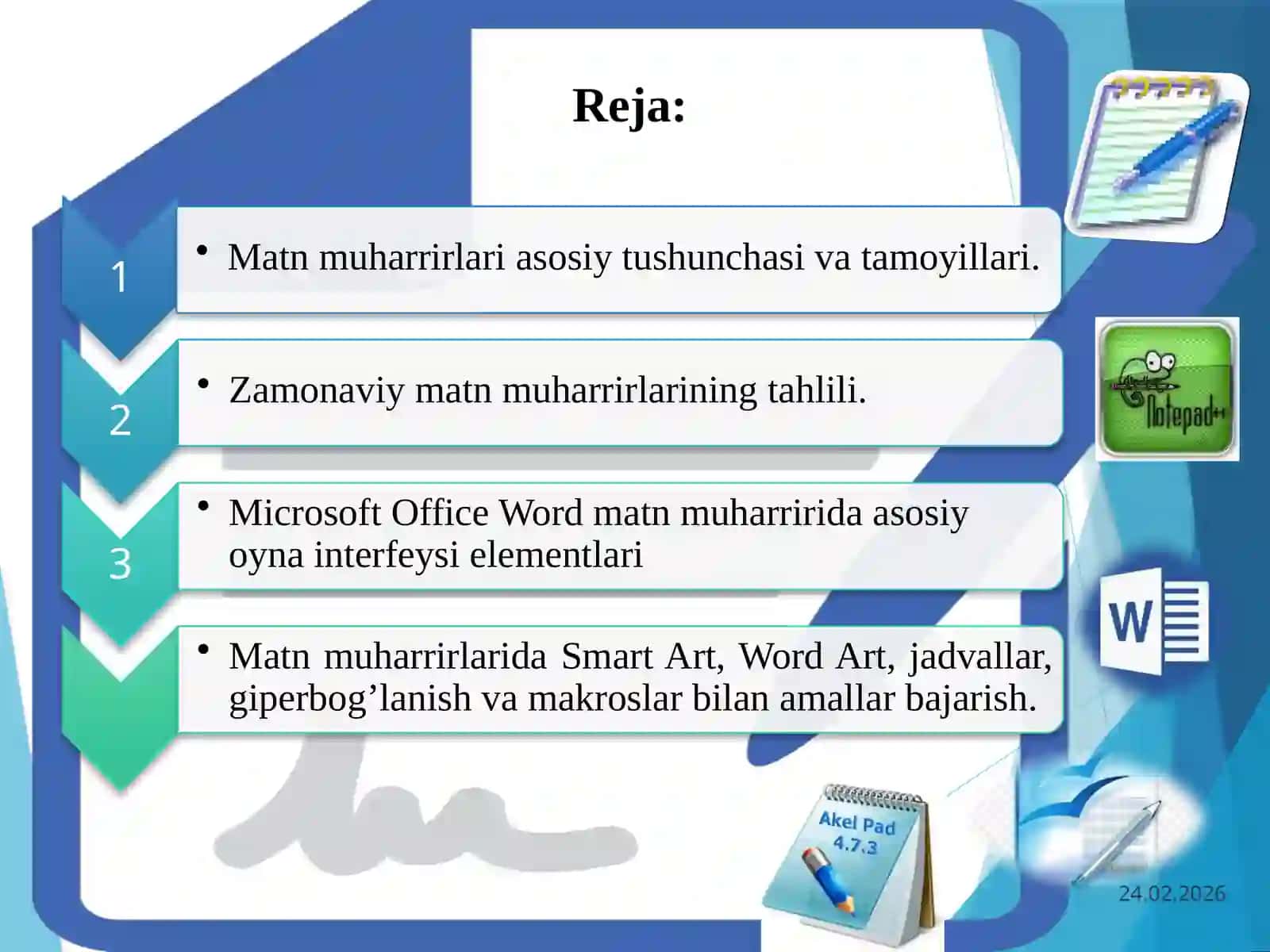 Zamonaviy Matn Muharrirlari 2
