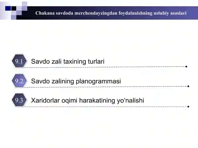 Chakana savdoda Merchendayzingdan foydalanishning uslubiy asoslari 2