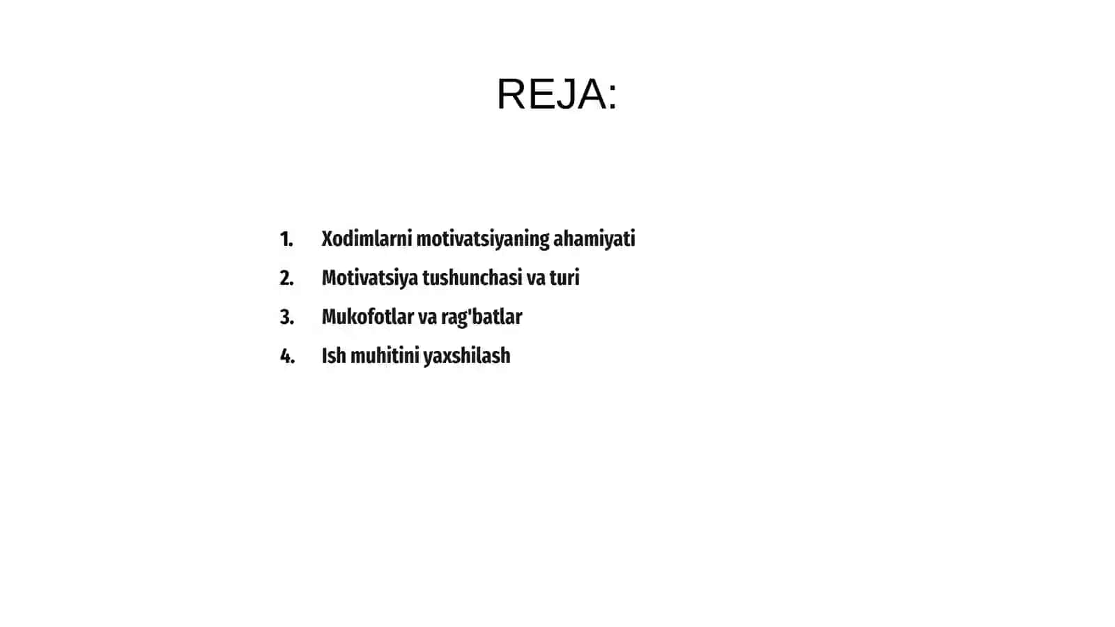Xodimlarni motivatsiyalash 2