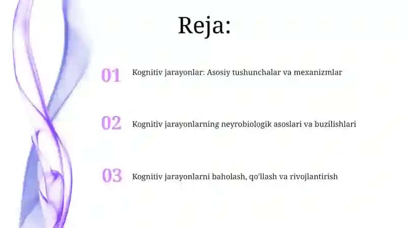 Kognitiv jarayonlar 2