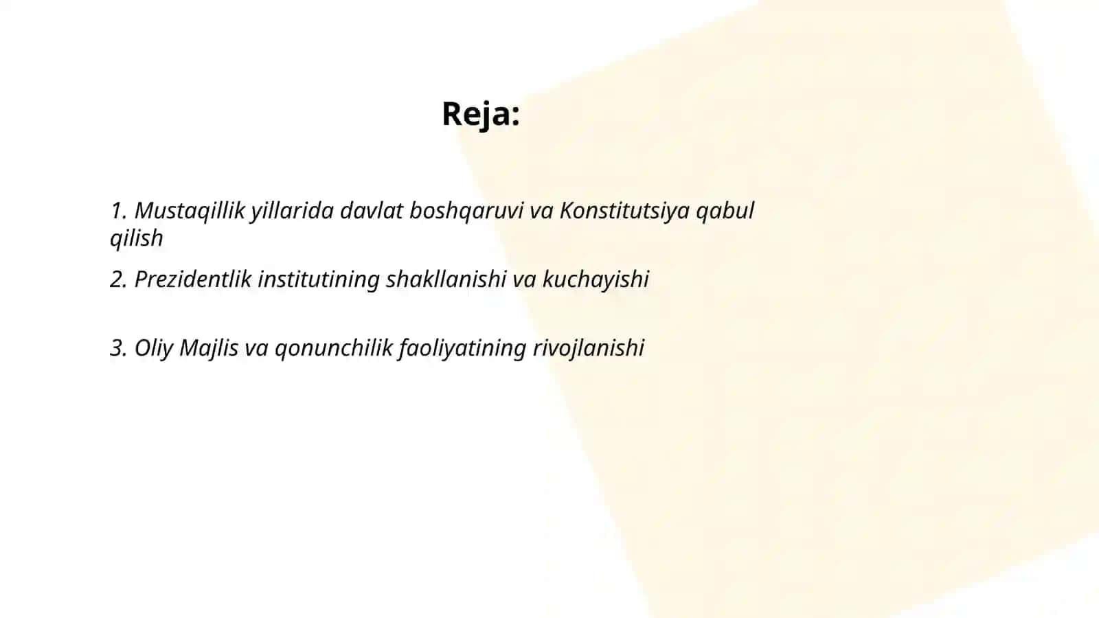 Mustaqillik yillarida davlat boshqaruvi 2