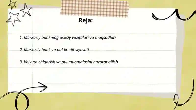Markaziy bank va uning moliyaviy tizimdagi ro'li 2