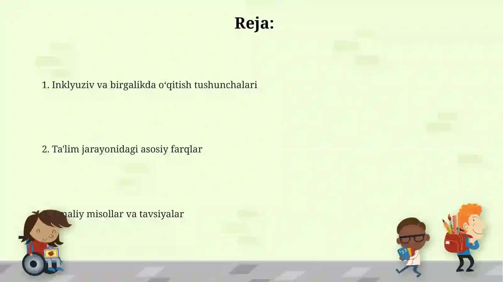 Inklyuziv va birgalikda o‘qitish 2