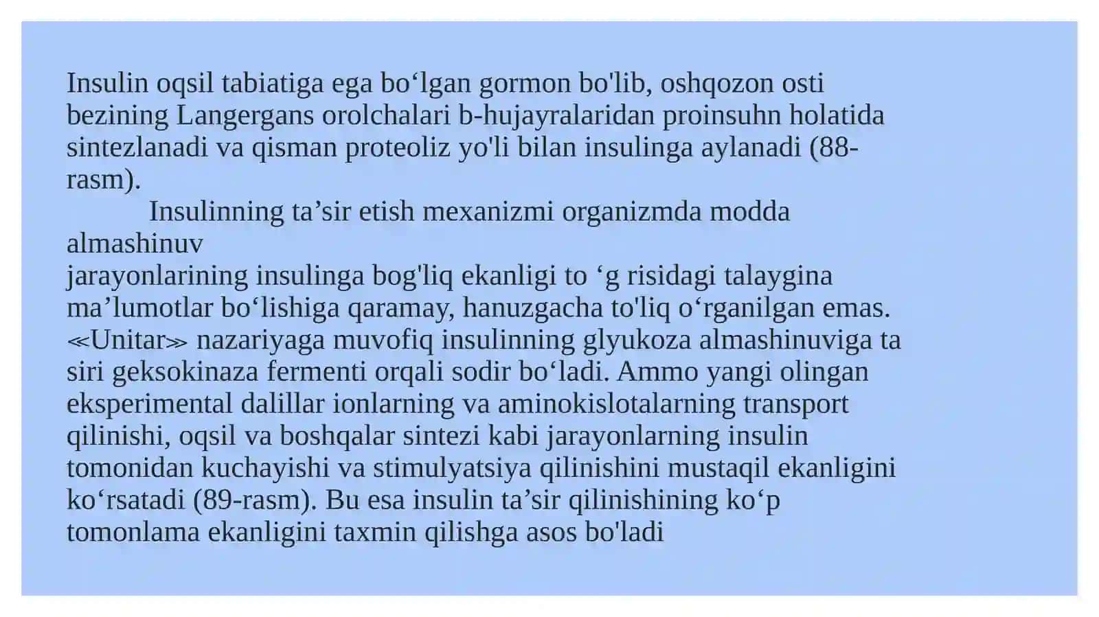 Uglevodlar almashinuviga gormonlarning ta'siri 2