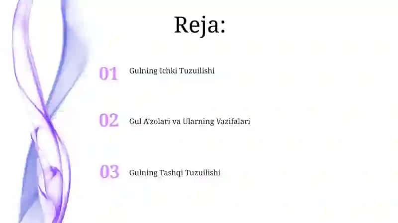 Gul va uning ichki tuzilishi 2