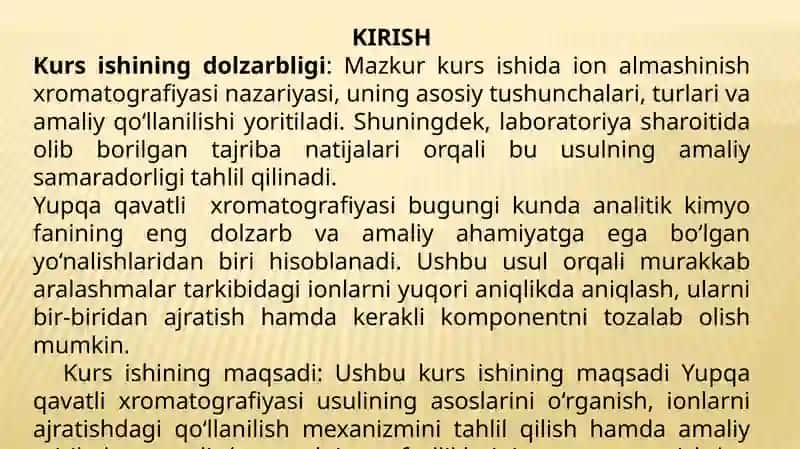 Yupqa qavatli  xromatografiya 2