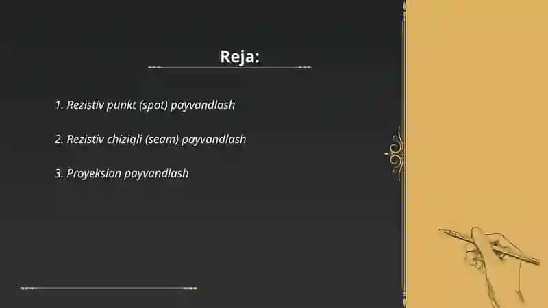 Kuzov yigʻish texnalogiyada payvantlash usullari 2