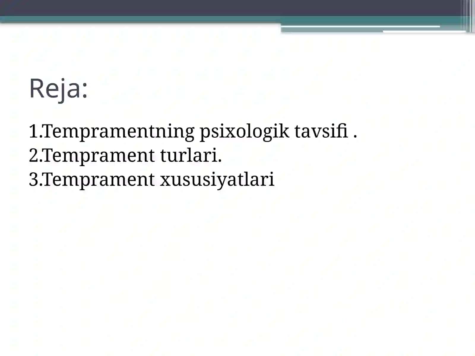 Temprament va uning nazariyalari 2