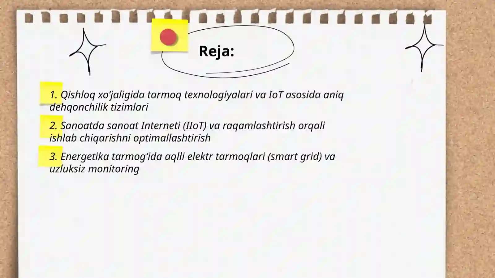 Qishloq xoʻjaligida tarmoq texnologiyalari va IoT asosida aniq dehqonchilik tizimlari 2