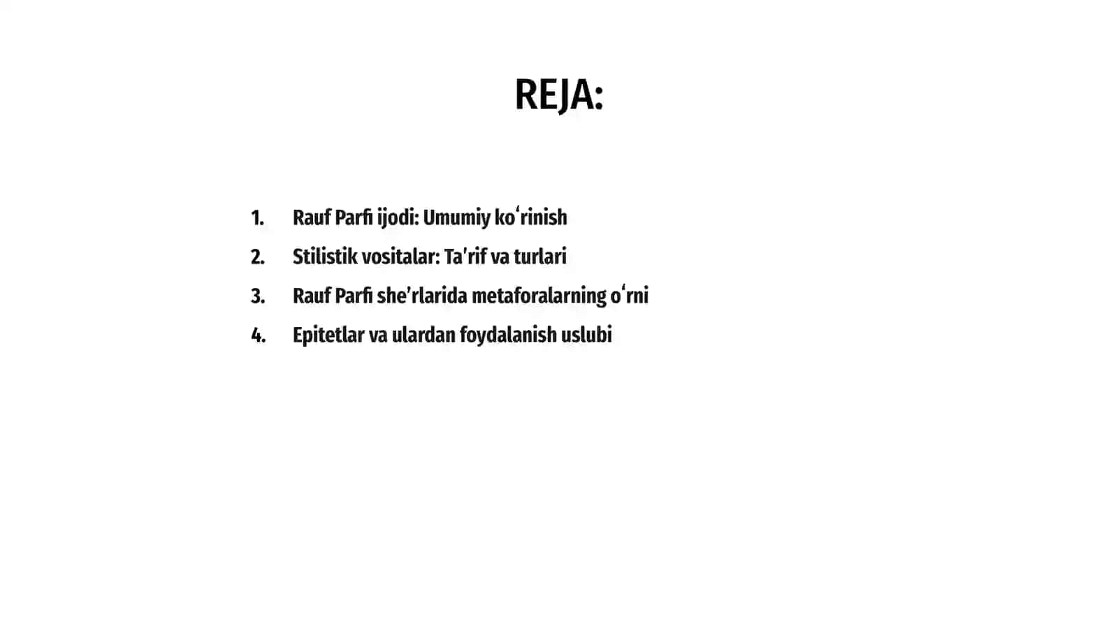 Rauf Parfi ijodida stilistik vositalarning o'rni 2