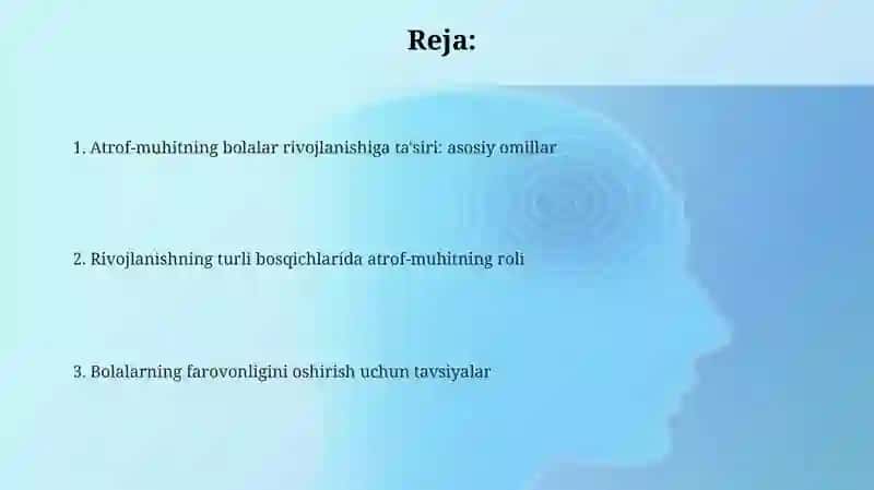 Bola rivojlamishiga muxitning tasiri 2